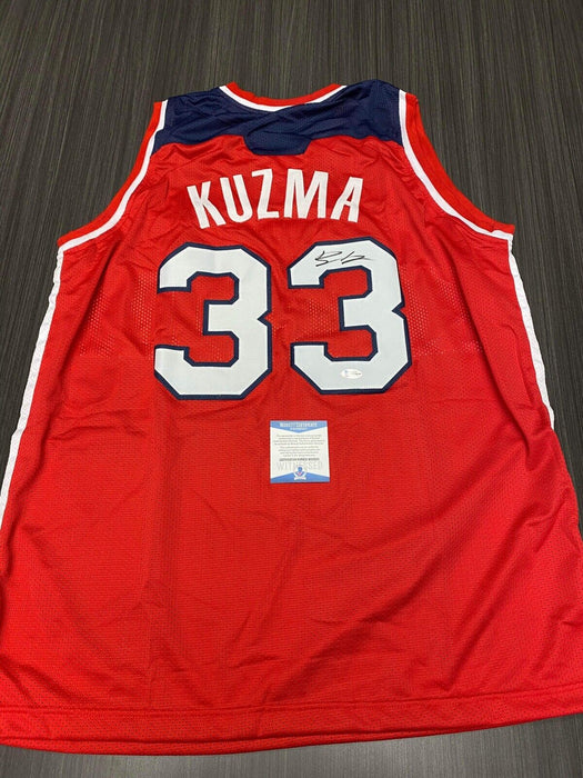 Kyle Kuzma Washington Wizards Autographed Custom Jersey Beckett