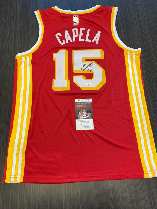 Clint Capela Atlanta Hawks Autographed Custom Jersey JSA