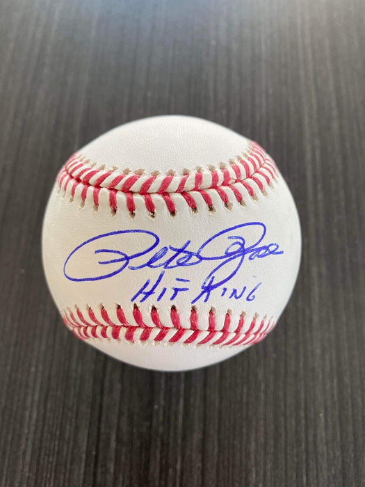 Pete Rose Cincinnati Reds Autographed ROMLB Baseball Fiterman Inscribed