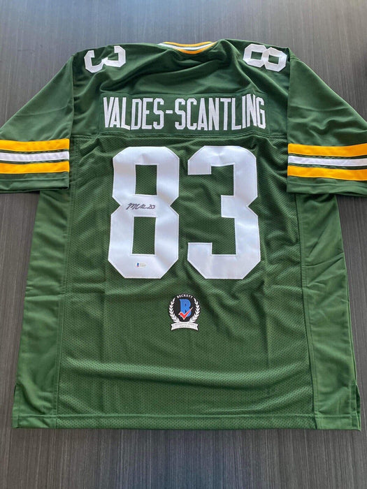 Marquez Valdes-Scantling Green Bay Packers Autographed Custom Jersey Beckett