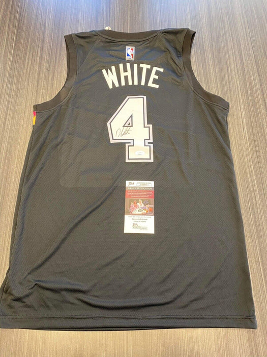 Derrick White San Antonio Spurs Autographed Custom Jersey JSA