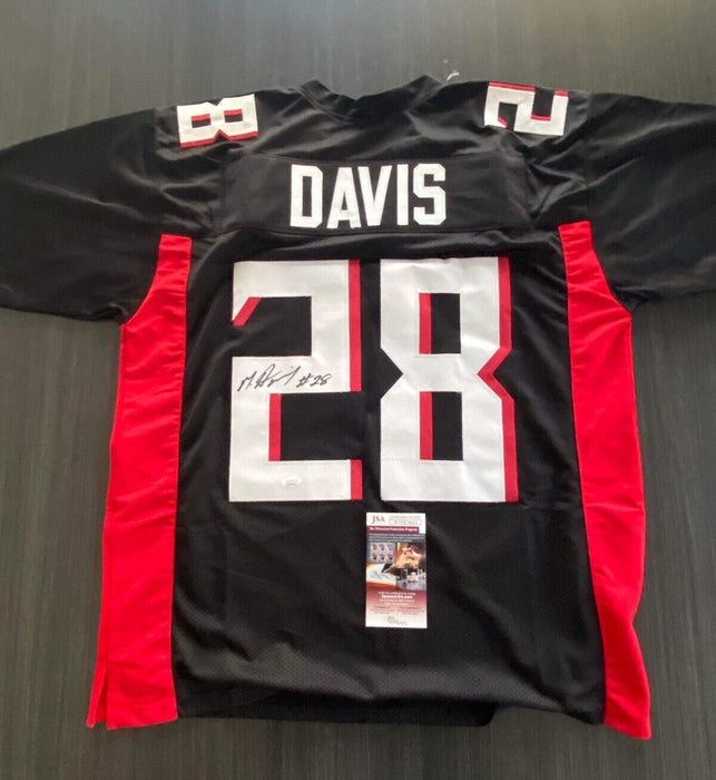 Mike Davis Atlanta Falcons Autographed Custom Jersey JSA