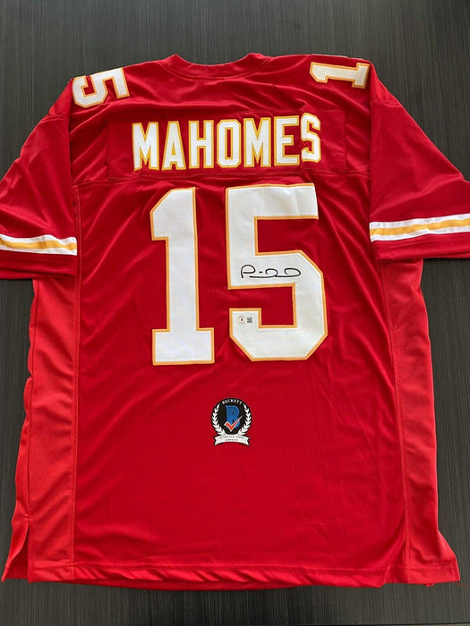 Patrick Mahomes Kansas City Chiefs Autographed Custom Jersey Beckett