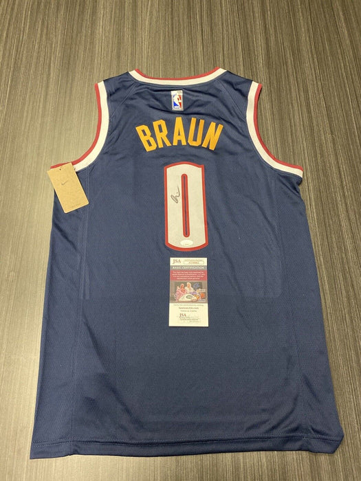 Christian Braun Denver Nuggets Autographed Custom Jersey JSA