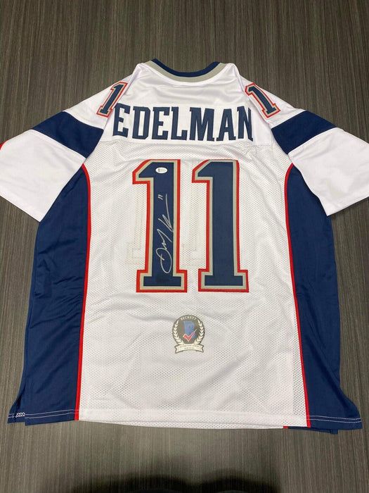 Julian Edelman New England Patriots Autographed Custom Jersey Beckett