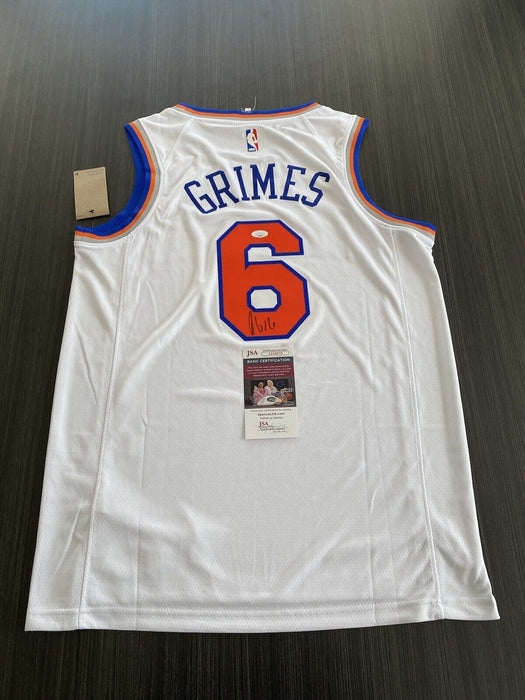 Quintin Grimes New York Knicks Autographed Custom Jersey JSA