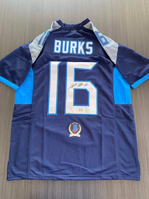 Treylon Burks Tennessee Titans Autographed Custom Jersey Beckett