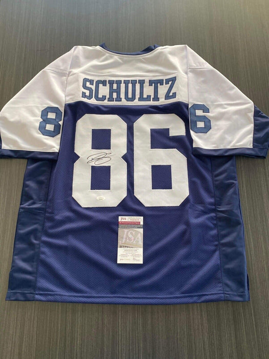 Dalton Schultz Dallas Cowboys Autographed Custom Jersey JSA