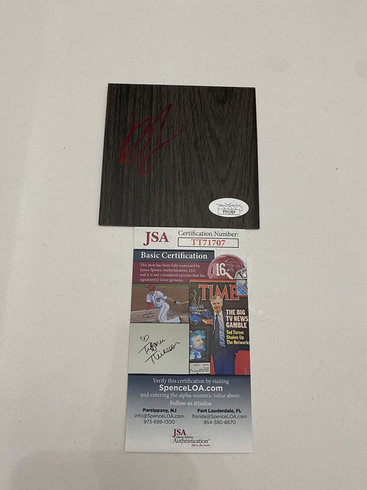 Bruno Fernando Maryland Terrapins Autographed  Floorboard JSA