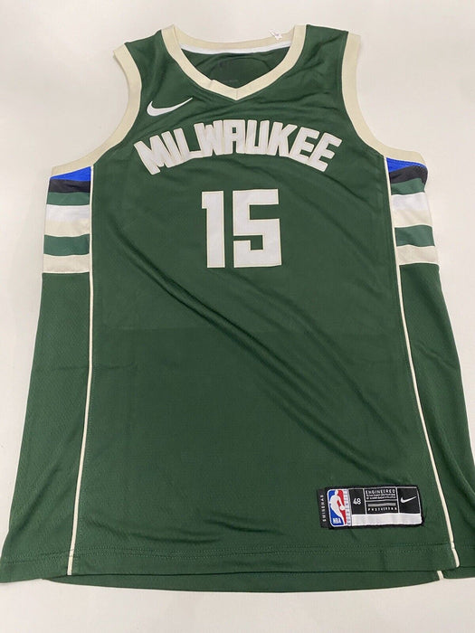 Sam Merrill Milwaukee Bucks Autographed Custom Finals Jersey JSA