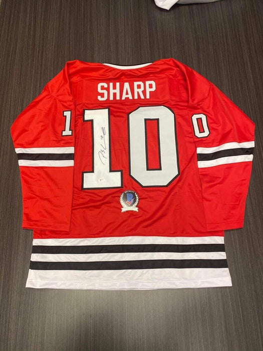 Patrick Sharp Chicago Blackhawks Autographed Custom Jersey Beckett