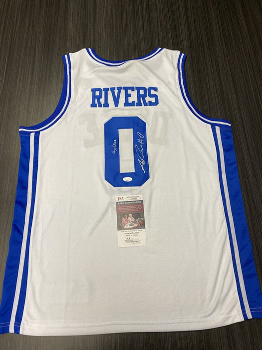 Austin Rivers Duke Blue Devils Autographed Custom Jersey JSA Inscribed