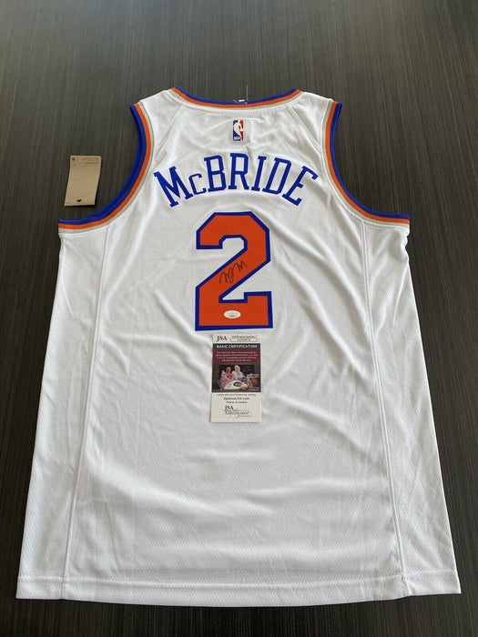 Miles McBride New York Knicks Autographed Custom Jersey JSA