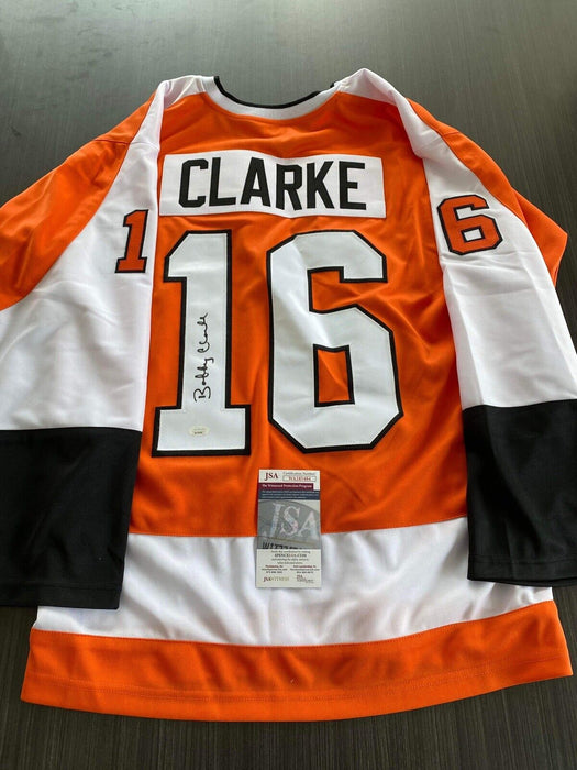 Bobby Clarke Philadelphia Flyers Autographed Custom Jersey JSA