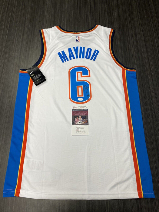 Eric Maynor Oklahoma City Thunder Autographed Custom Jersey JSA