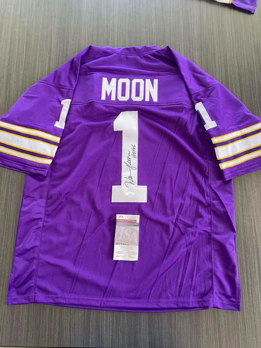 Warren Moon Minnesota Vikings Autographed Custom Jersey JSA Inscribed