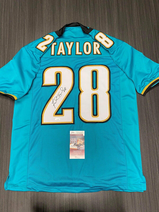 Fred Taylor Jacksonville Jaguars Autographed Custom Jersey JSA