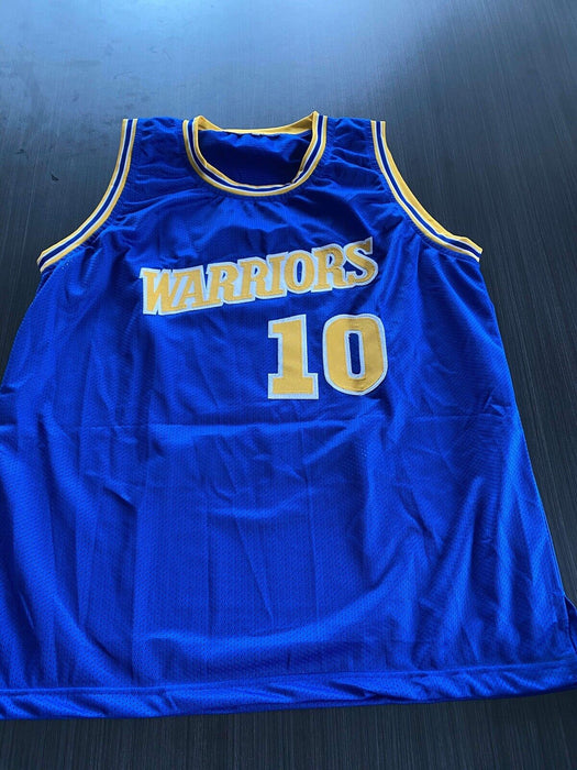 Tim Hardaway Golden State Warriors Autographed Custom Stat Jersey JSA