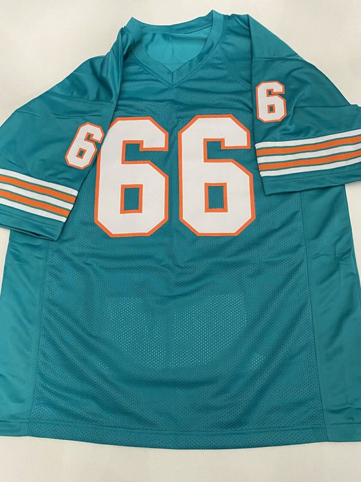 Larry Little Miami Dolphins Autographed Custom Stat Jersey JSA