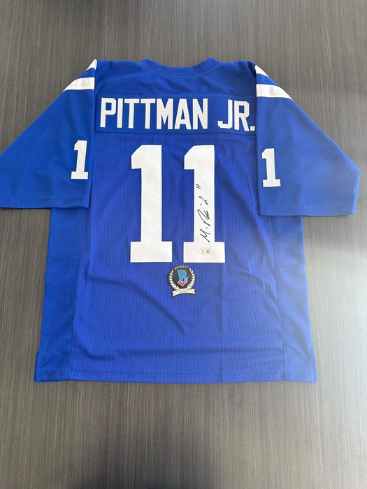 Michael Pittman Jr. Indianapolis Colts Autographed Custom Jersey Beckett