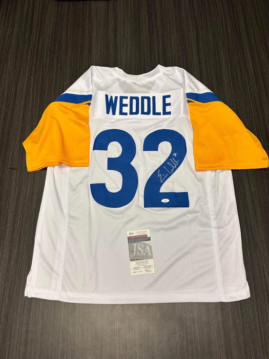 Eric Weddle Los Angeles Rams Autographed Custom Jersey JSA