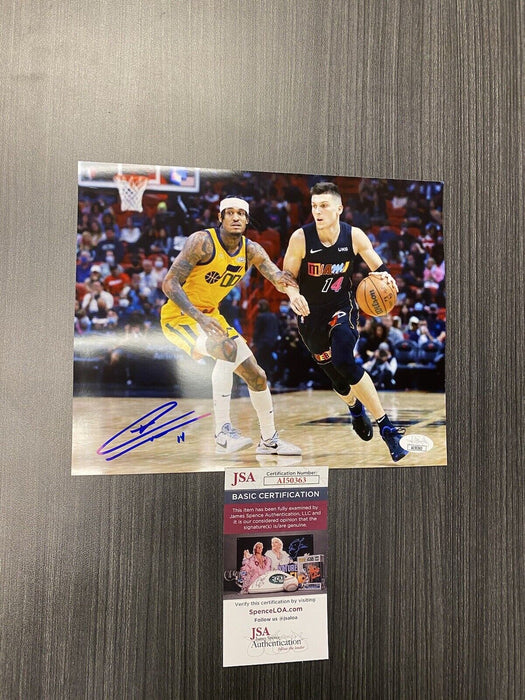 Tyler Herro Miami Heat Autographed 8x10 Photo JSA