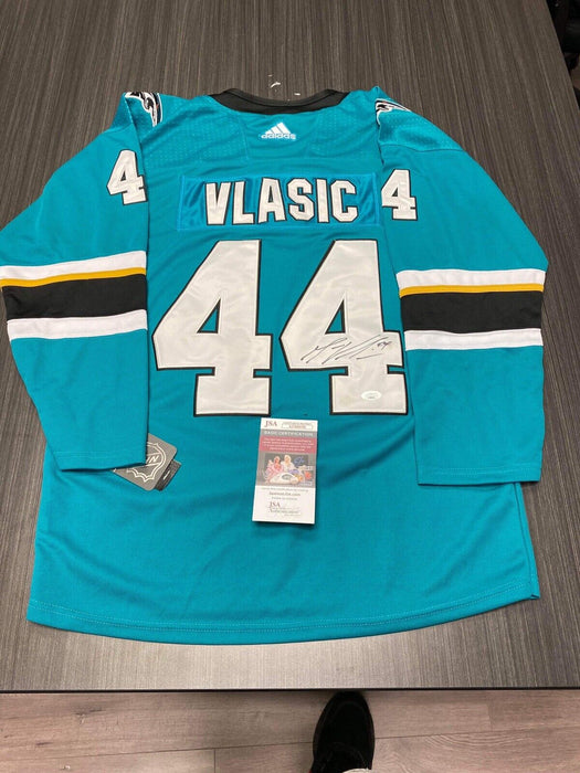 Marc Eduard Vlasic San Jose Sharks Autographed Custom Jersey JSA