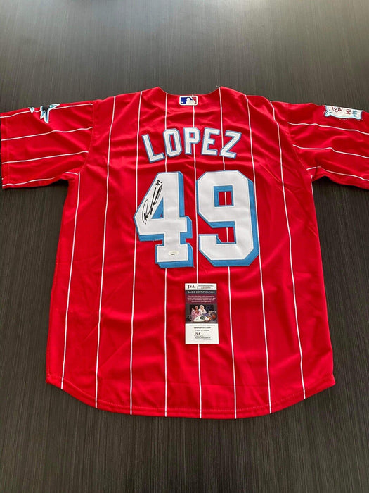 Pablo Lopez Miami Marlins Autographed Custom Jersey JSA