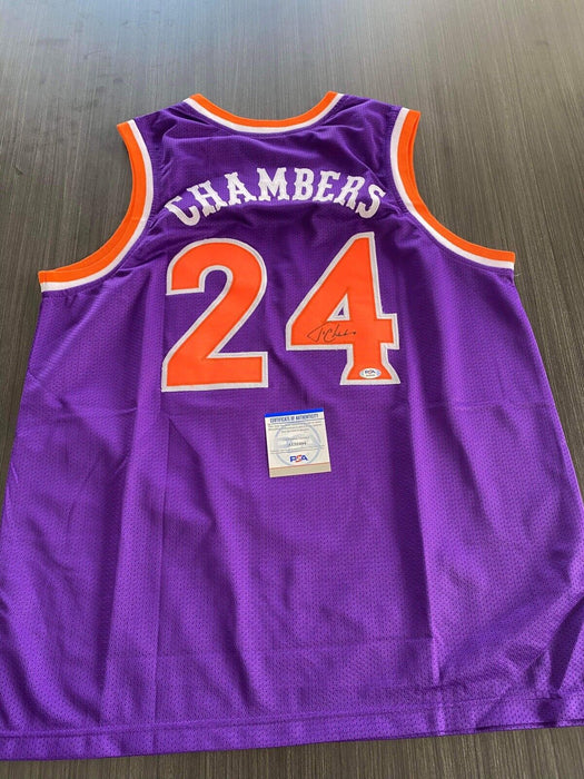 Tom Chambers Phoenix Suns Autographed Custom Jersey PSA