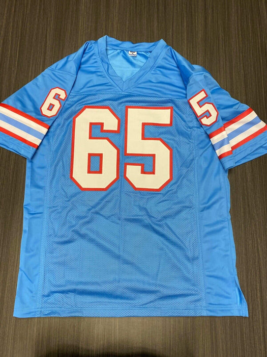 Elvin Bethea Houston Oilers Autographed Custom Jersey JSA Inscribed