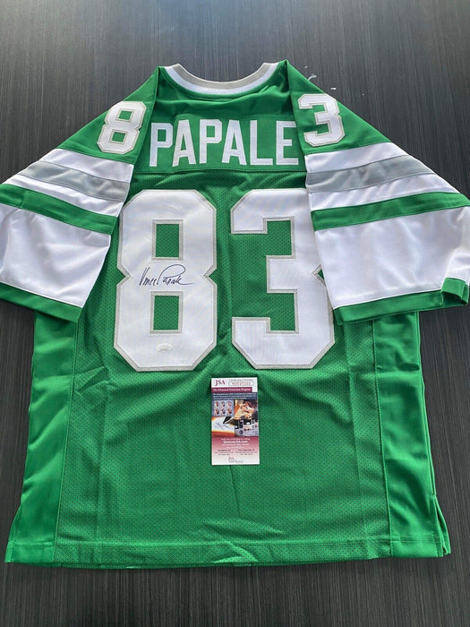 Vince Papale Philadelphia Eagles Autographed Custom Jersey JSA Inscribed