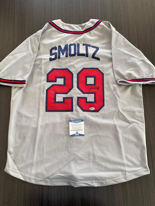 John Smoltz Atlanta Braves Autographed Custom Jersey Beckett