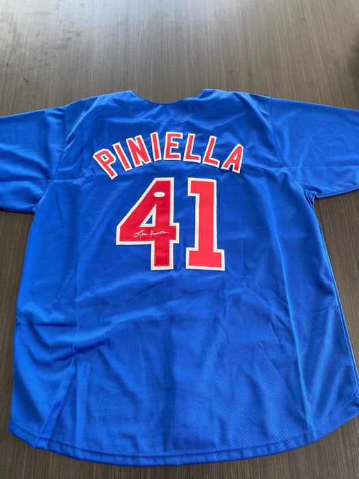 Lou Piniella Chicago Cubs Autographed Custom Jersey JSA