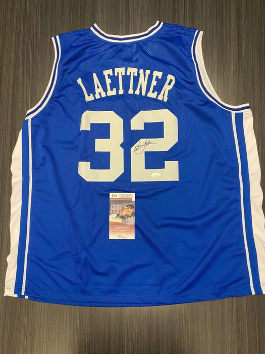 Christian Laettner Duke Blue Devils Autographed Custom Jersey JSA