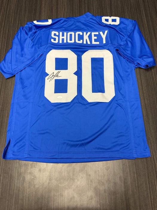 Jeremy Shockey New York Giants Autographed Custom Jersey JSA