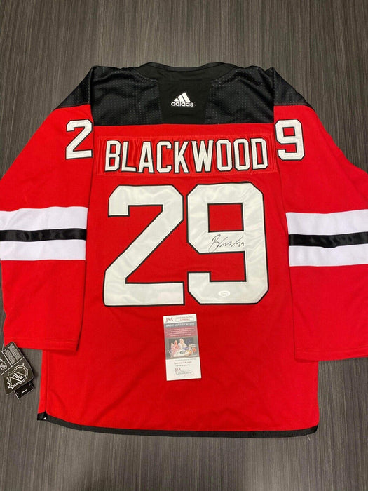 Mackenzie Blackwood New Jersey Devils Autographed Custom Jersey JSA