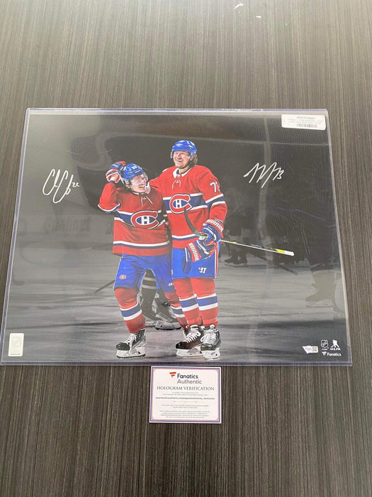 Cole Caulfield, Tyler Toffoli Montreal Canadiens Autographed 16x20 Photo Fanatics