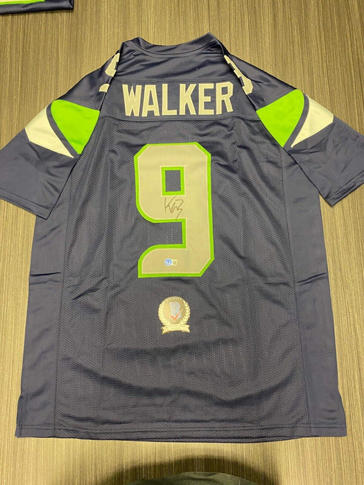 Kenneth Walker Seattle Seahawks Autographed Custom Jersey Beckett