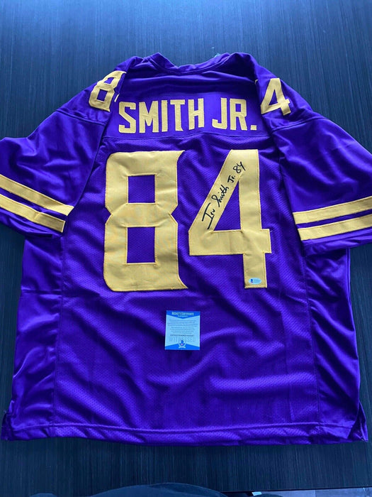 Irv Smith Jr. Minnesota Vikings Autographed Custom Jersey Beckett