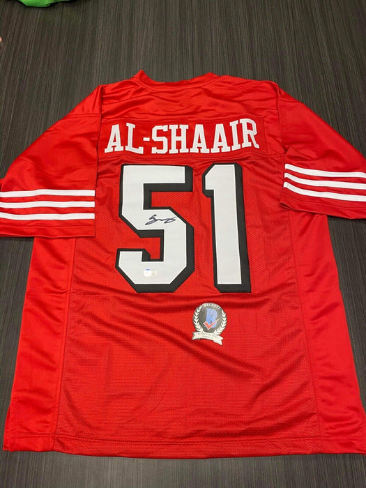 Azeez Al-Shaair San Francisco 49ers Autographed Custom Jersey Beckett