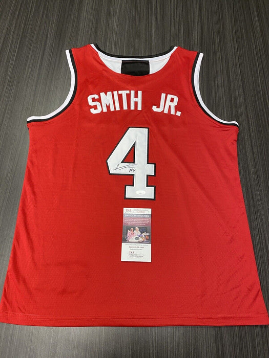 Dennis Smith Jr NC State Wolfpack Autographed Custom Jersey JSA