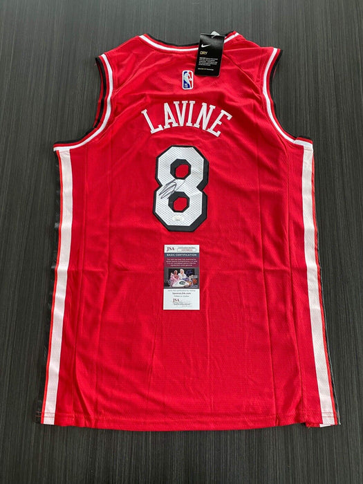 Zach Lavine Chicago Bulls Autographed Custom Jersey JSA