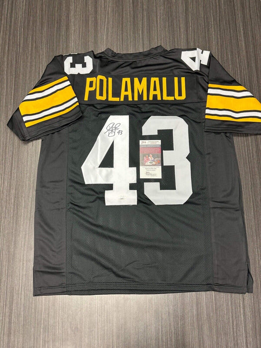 Troy Polamalu Pittsburgh Steelers Autographed Custom Jersey JSA