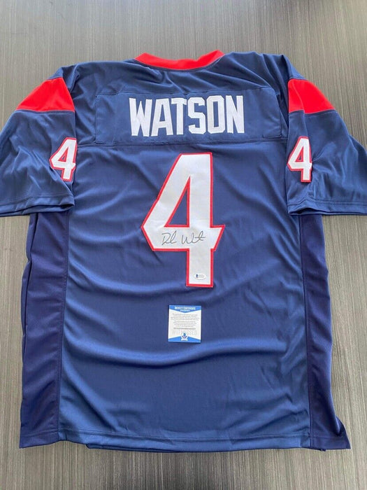 Deshaun Watson Houston Texans Autographed Custom Jersey Beckett