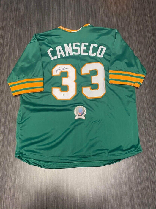 Jose Canseco Oakland Athletics Autographed Custom Jersey Beckett