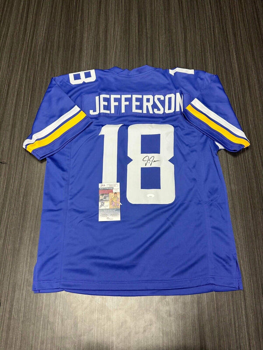 Justin Jefferson Minnesota Vikings Autographed Custom Jersey JSA