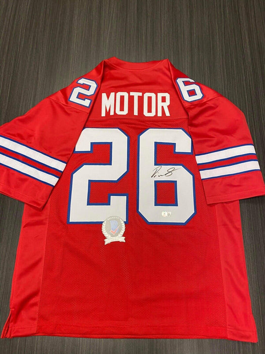 Devin Singletary Buffalo Bills Autographed Custom Motor Jersey Beckett