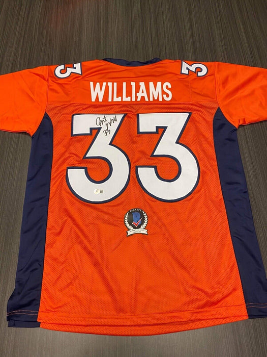 Javonte Williams Denver Broncos Autographed Custom Jersey Beckett