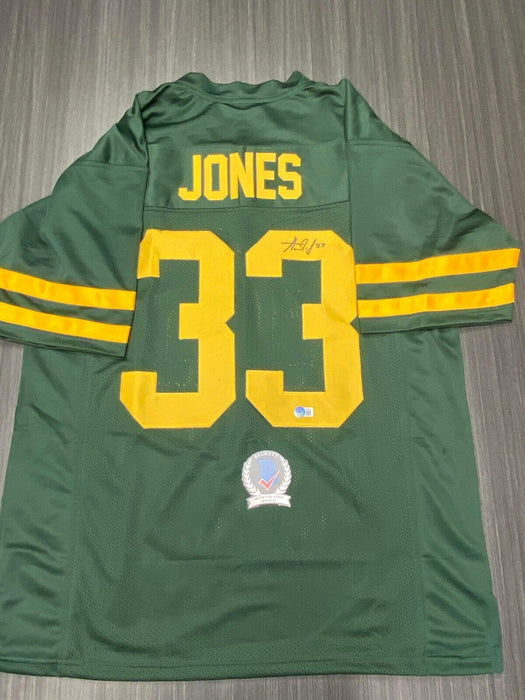 Aaron Jones Green Bay Packers Autographed Custom Jersey Beckett