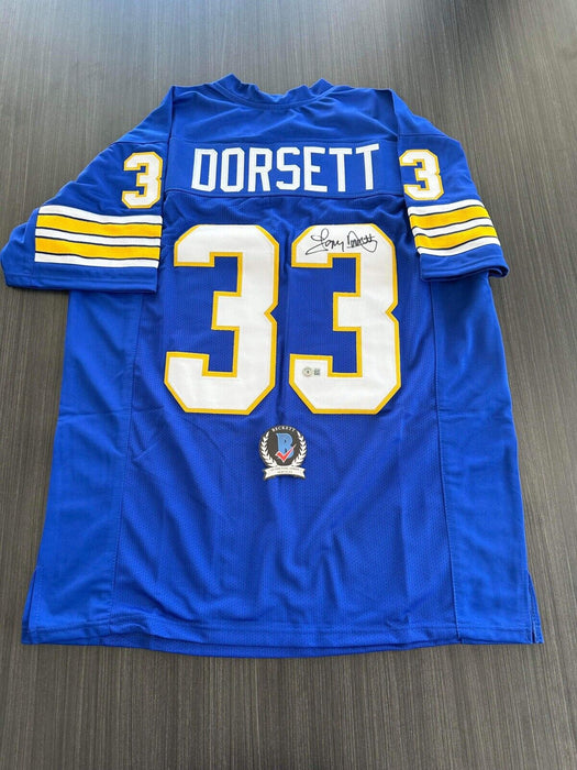 Tony Dorsett Pitt Panthers Autographed Custom Jersey Beckett